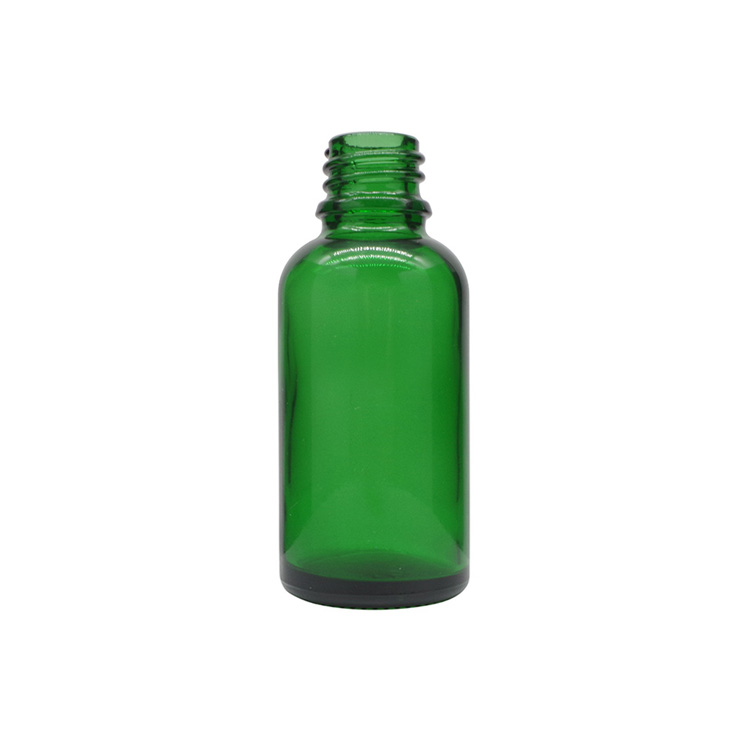 30ml Green Round Glass Dropper Bottles For Essential Oils