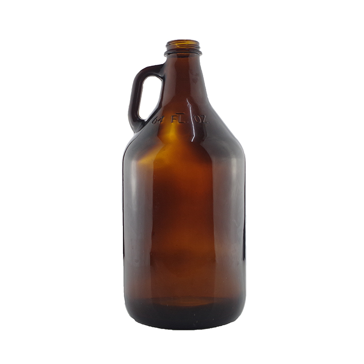 64 oz Amber Glass Beer Growler Bottles