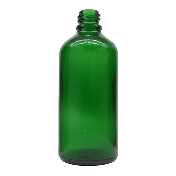 100ml Green Round Glass Dropper Bottles For Essential Oils