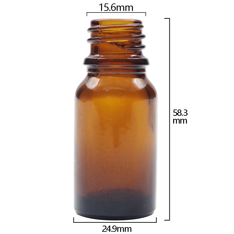 10ml Amber Round Glass Dropper Bottles For Essential Oils