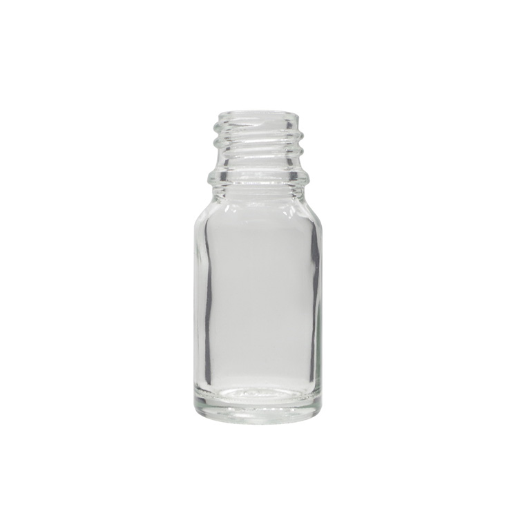 10ml Clear Round Glass Dropper Bottles For Essential Oils