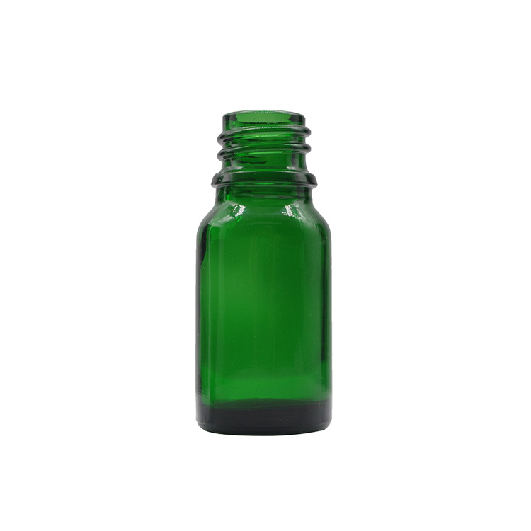 10ml Green Round Glass Dropper Bottles For Essential Oils