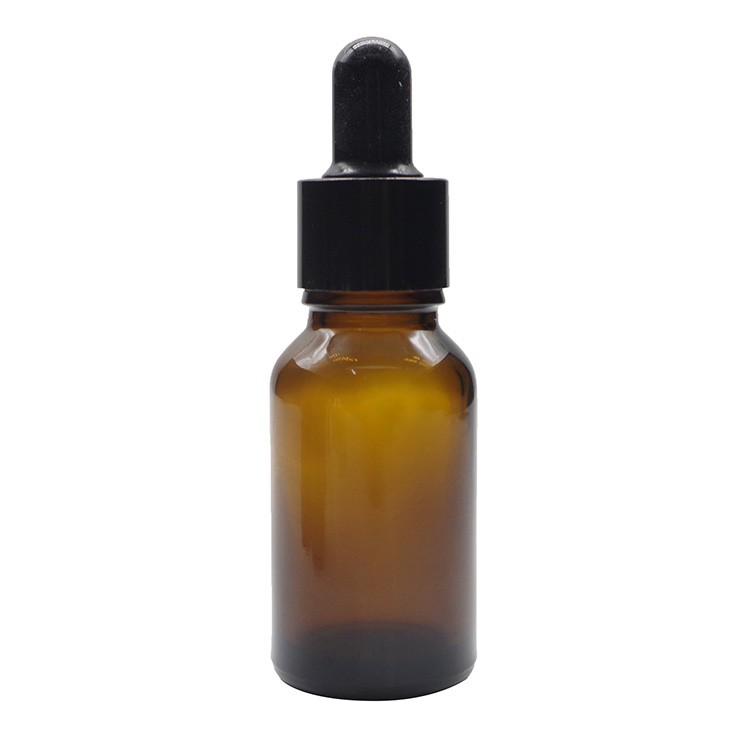 15ml Amber Round Glass Dropper Bottles For Essential Oils