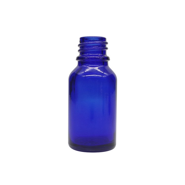 15ml Cobalt Blue Boston Round Glass Bottles