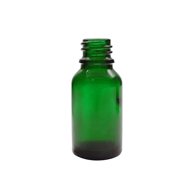 15ml Green Round Glass Dropper Bottles For Essential Oils