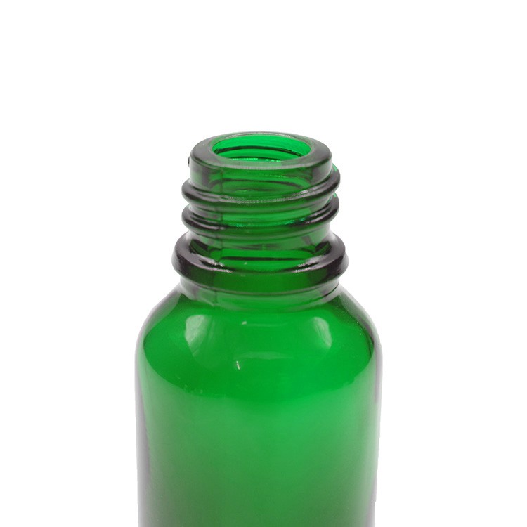 15ml Green Round Glass Dropper Bottles For Essential Oils