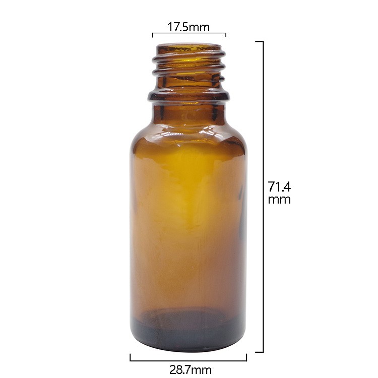 20ml Amber Round Glass Dropper Bottles For Essential Oils