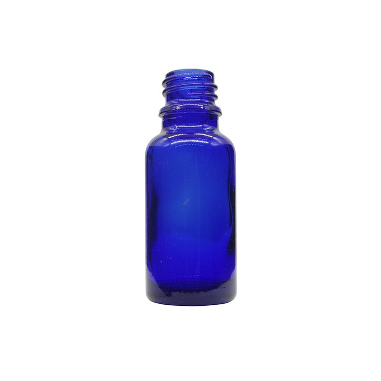 20ml Cobalt Blue Round Glass Dropper Bottles For Essential Oils