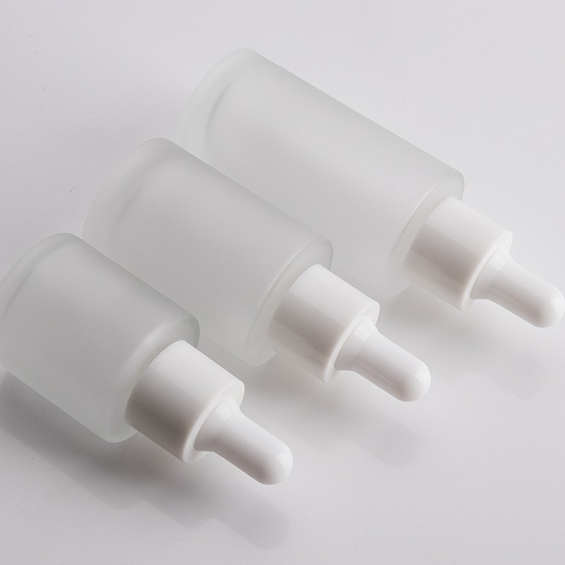 30ml 1oz Frosted Round Dropper Serum Bottles