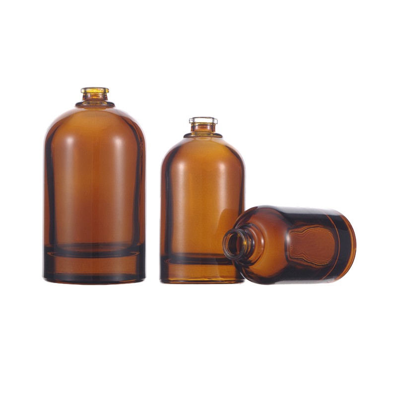 30ml 50ml 100ml Round Empty Amber Glass Perfume Bottles