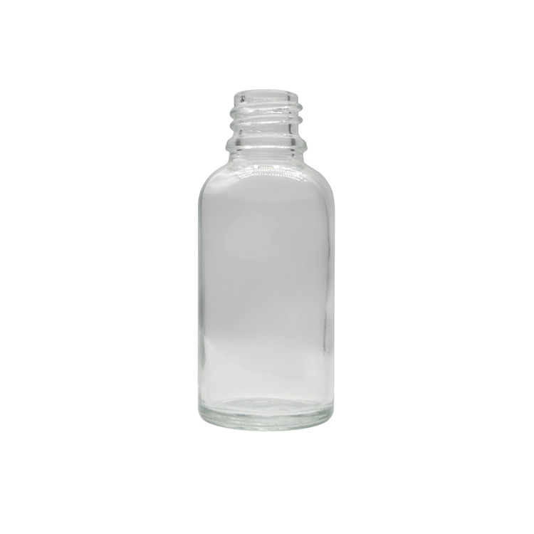 30ml Clear Round Glass Dropper Bottles For Essential Oils
