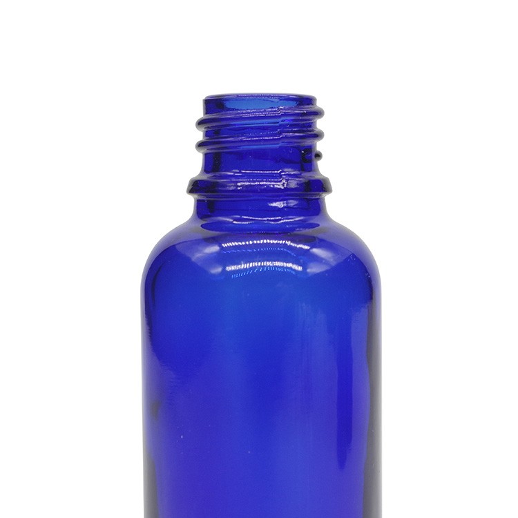 30ml Cobalt Blue Round Glass Dropper Bottles For Essential Oils