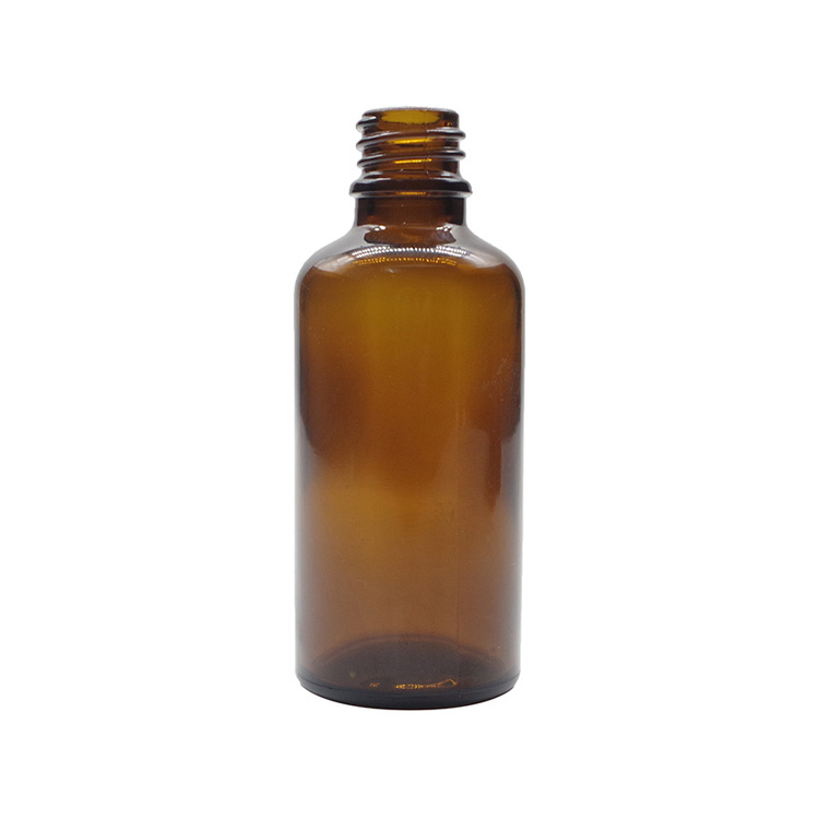 50ml Amber Round Glass Dropper Bottles For Essential Oils