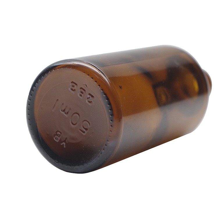 50ml Amber Round Glass Dropper Bottles For Essential Oils