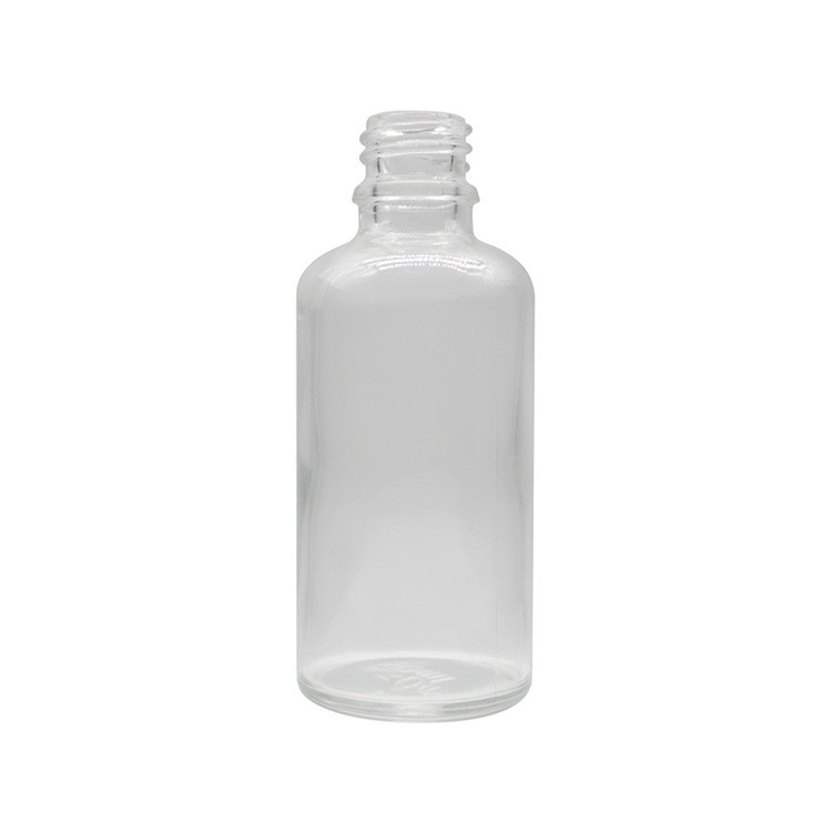 50ml Clear Round Glass Dropper Bottles For Essential Oils