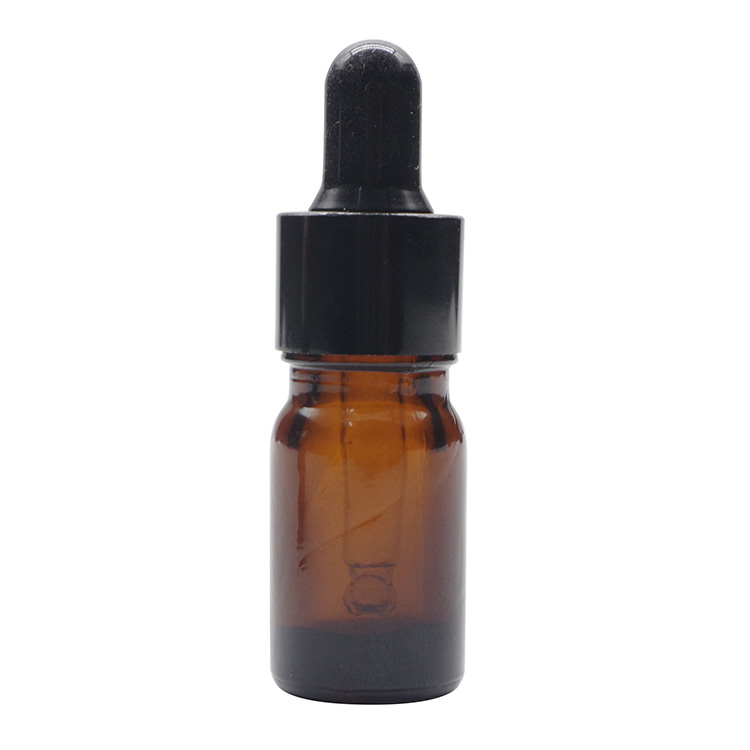 5ml Amber Empty Eye Dropper Bottles With Dropper