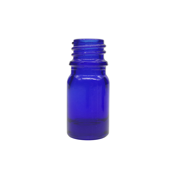 5ml Cobalt Blue Round Glass Dropper Bottles For Essential Oils