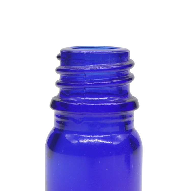 5ml Cobalt Blue Round Glass Dropper Bottles For Essential Oils